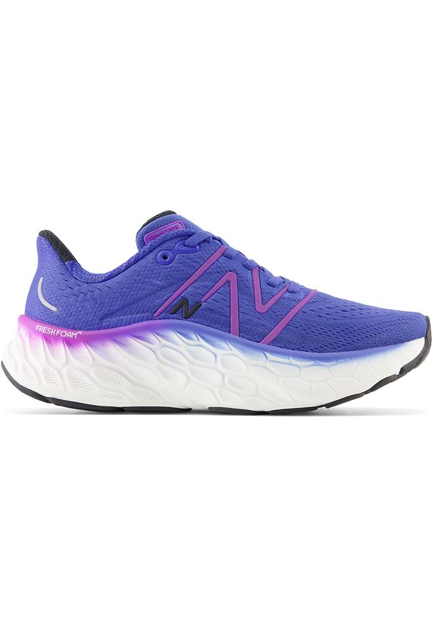 Buty damskie New Balance Fresh Foam More v4 WMORCT4 – fioletowe. Okazja: na co dzień. Kolor: fioletowy. Materiał: syntetyk. Szerokość cholewki: normalna. Sport: fitness