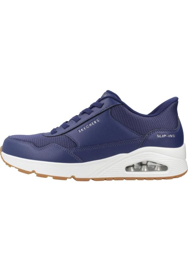 skechers - Tenisówki Skechers Model Uno - Banksia Slip-ins Kolor Niebieski. Kolor: niebieski. Materiał: syntetyk, tkanina