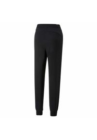 Puma - Spodnie damskie Pum ESS+ Embroidery High-Waist Pants FL. Stan: podwyższony. Kolor: czarny