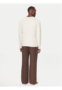 TOMMY HILFIGER - Tommy Hilfiger Piżama UM0UM03689 Brązowy Relaxed Fit. Kolor: brązowy. Materiał: bawełna #3