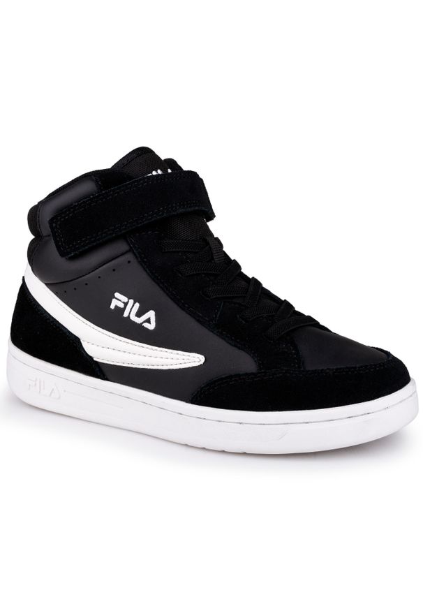 Buty dziecięce za kostkę Fila CREW VELCRO MID KIDS. Wysokość cholewki: za kostkę. Kolor: biały, wielokolorowy, czarny