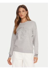 Guess Sweter W5BR42 Z26I2 Szary Relaxed Fit. Kolor: szary. Materiał: wiskoza