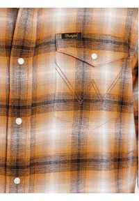 Wrangler Koszula jeansowa Western 112341159 Brązowy Regular Fit. Kolor: brązowy. Materiał: jeans, bawełna #3