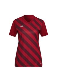 Adidas - Entrada 22 Graphic Jersey. Kolor: czerwony. Materiał: jersey. Sport: piłka nożna