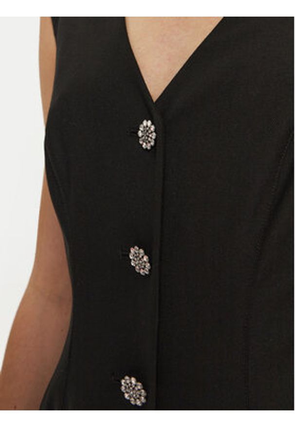 Guess Sukienka koktajlowa Doris W4BK11 WGIF2 Czarny Slim Fit. Kolor: czarny. Materiał: wiskoza, syntetyk. Styl: wizytowy