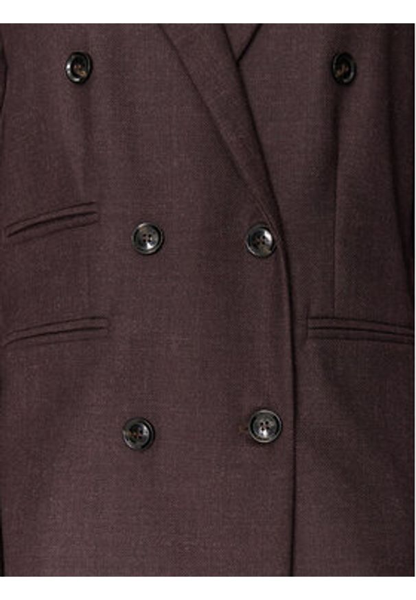 Haveone Marynarka JVI-M032 Bordowy Regular Fit. Kolor: czerwony. Materiał: syntetyk