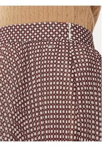 TOMMY HILFIGER - Tommy Hilfiger Spódnica plisowana WW0WW43883 Bordowy Regular Fit. Kolor: czerwony. Materiał: syntetyk #3