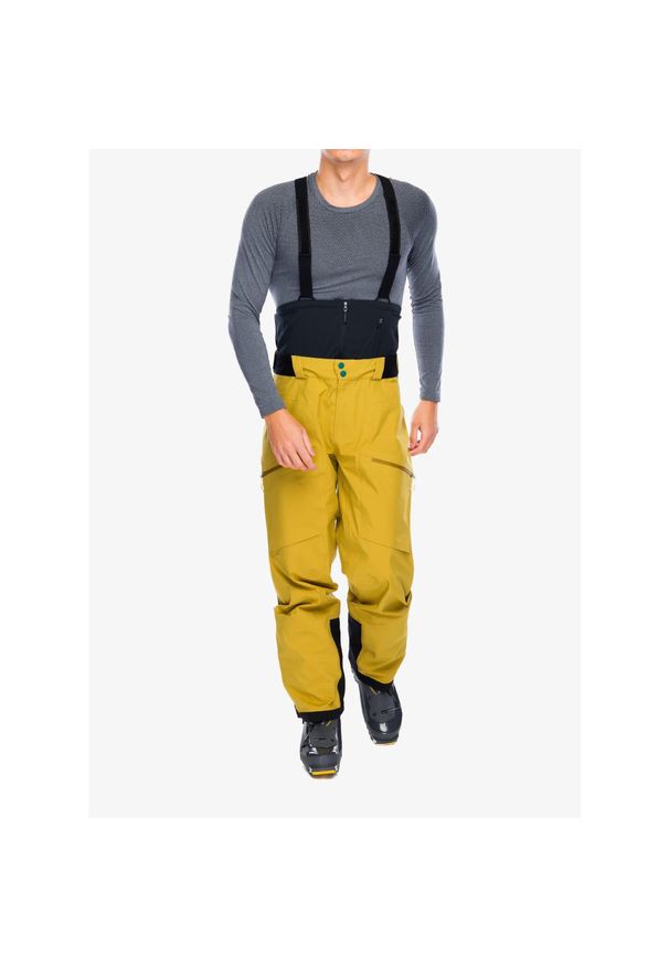 LA SPORTIVA - Spodnie narciarskie męskie La Sportiva Chaser Evo Shell Bib Pant. Kolor: żółty. Sport: narciarstwo