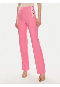 Fracomina Spodnie materiałowe FQ24SV3001W42901 Różowy Slim Fit. Kolor: różowy. Materiał: syntetyk #1