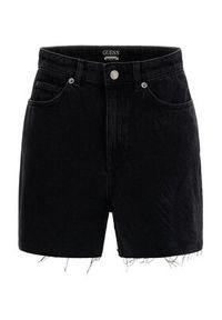 Guess Szorty jeansowe Manola W3GD50 D4ZM1 Czarny Loose Fit. Kolor: czarny. Materiał: jeans, bawełna