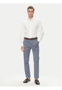 Calvin Klein Koszula LV019EU017 Biały Slim Fit. Kolor: biały. Materiał: bawełna #5