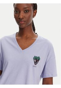 Liu Jo T-Shirt WA5366 JS904 Fioletowy Regular Fit. Kolor: fioletowy. Materiał: bawełna #3