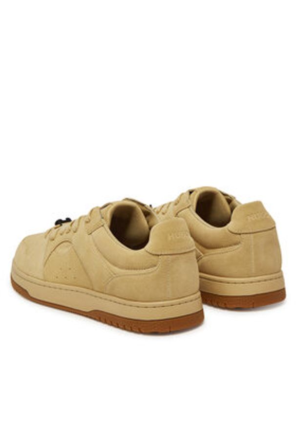 Hugo - HUGO Sneakersy Hadrian 50541798 Beżowy. Kolor: beżowy. Materiał: zamsz, skóra