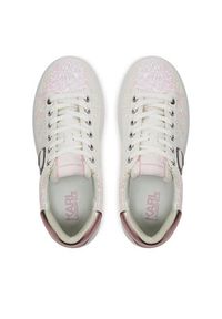 Karl Lagerfeld - KARL LAGERFELD Sneakersy KL63531N Srebrny. Kolor: srebrny. Materiał: skóra