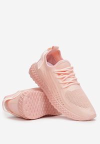 Born2be - Różowe Buty Sportowe Ilaseise. Nosek buta: okrągły. Zapięcie: bez zapięcia. Kolor: różowy. Materiał: materiał, dresówka, guma. Wzór: aplikacja. Sport: fitness #5