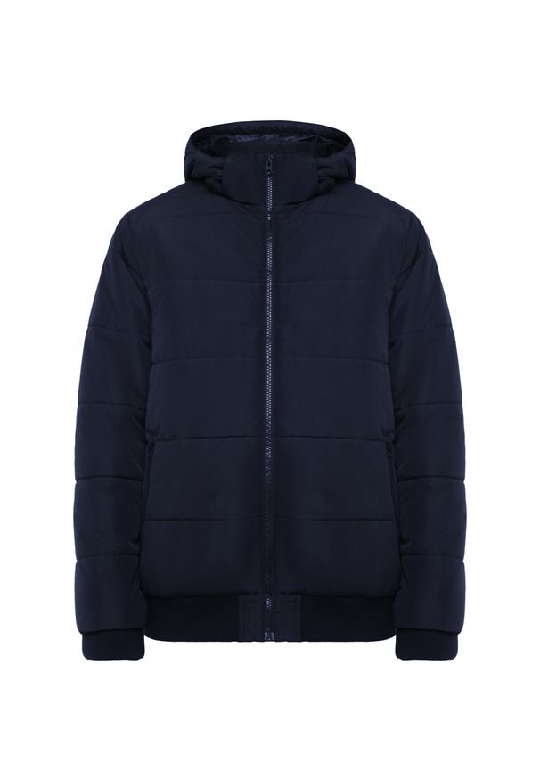 ROLY - Męska Ocieplana Kurtka Surgut. Kolor: niebieski. Materiał: puch. Sport: turystyka piesza