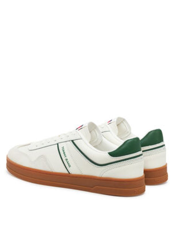 Tommy Jeans Sneakersy The Greenwich Leather EM0EM01571 Écru. Materiał: zamsz, skóra