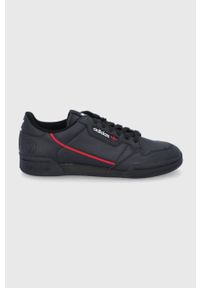 adidas Originals - Buty Continental 80 Vega. Nosek buta: okrągły. Zapięcie: sznurówki. Kolor: czarny. Materiał: guma