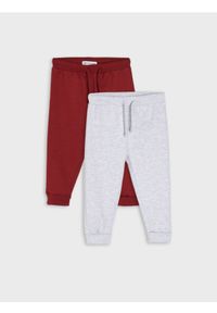 Sinsay - Spodnie dresowe jogger 2 pack - szary. Kolor: szary. Materiał: dresówka #1