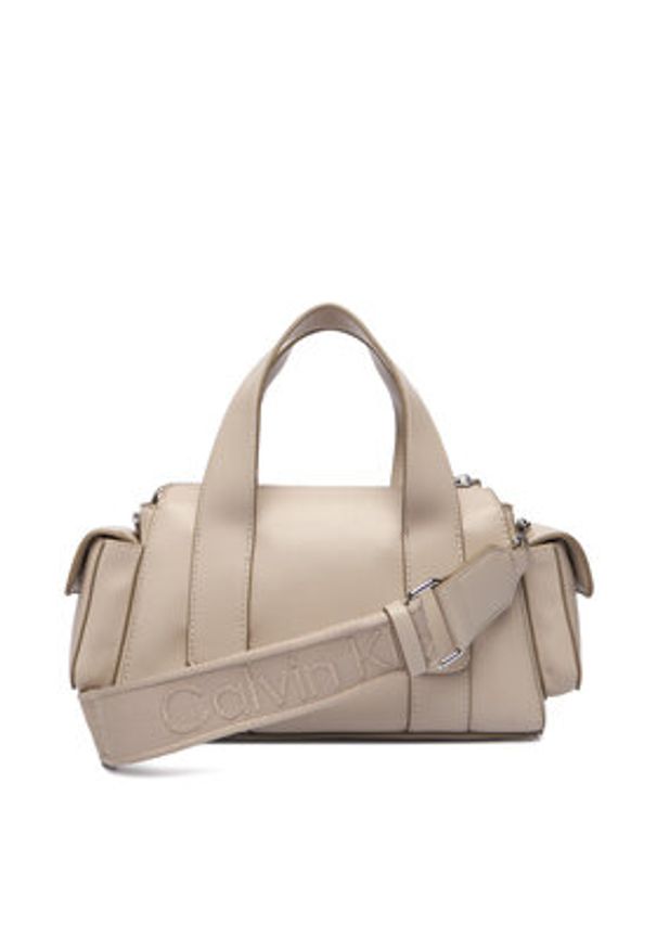 Calvin Klein Torebka LV04F3291G Fioletowy. Kolor: fioletowy. Materiał: skórzane