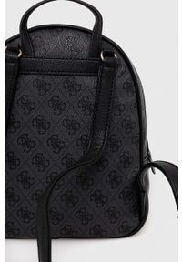 Guess plecak damski kolor czarny mały wzorzysty. Kolor: czarny #4