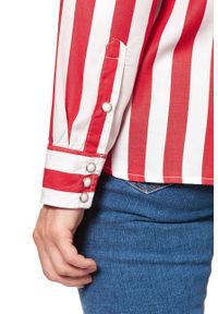 Wrangler - KOSZULA WRANGLER OVERSIZED WESTERN SH FORMULA RED W5242SKWO. Kolor: czarny #3