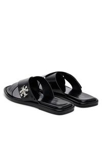 Tory Burch Klapki 170611 Czarny. Kolor: czarny. Materiał: skóra