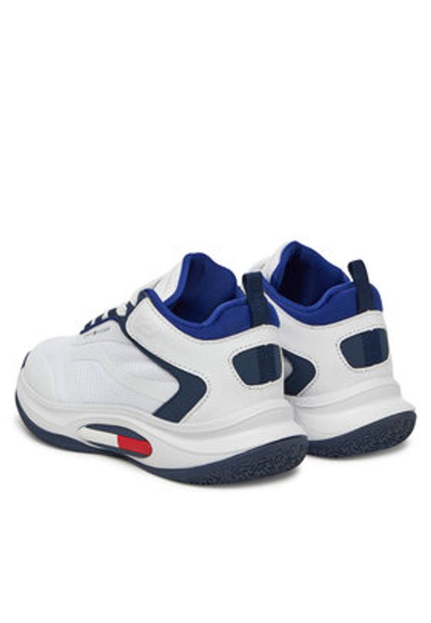 TOMMY HILFIGER - Tommy Hilfiger Sneakersy Low Cut Lace-Up T3B9-33884-1695 Biały. Kolor: biały. Materiał: materiał