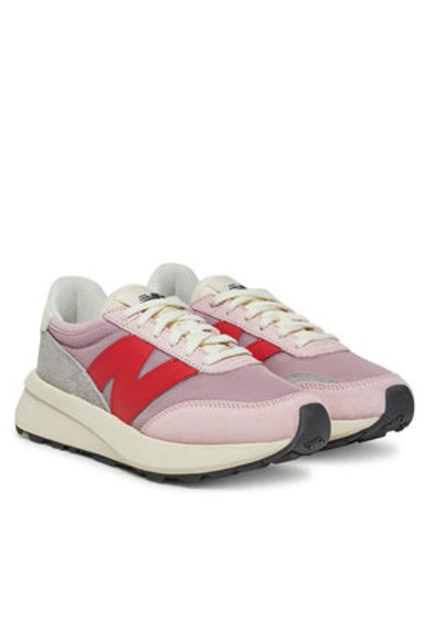 New Balance Sneakersy U370DB Różowy. Kolor: różowy. Materiał: skóra, zamsz