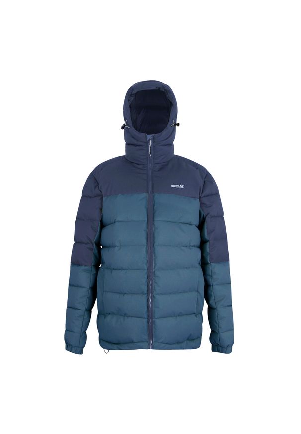 Regatta - Męska Ocieplana Kurtka Aldthorn. Kolor: niebieski. Materiał: puch. Sport: turystyka piesza