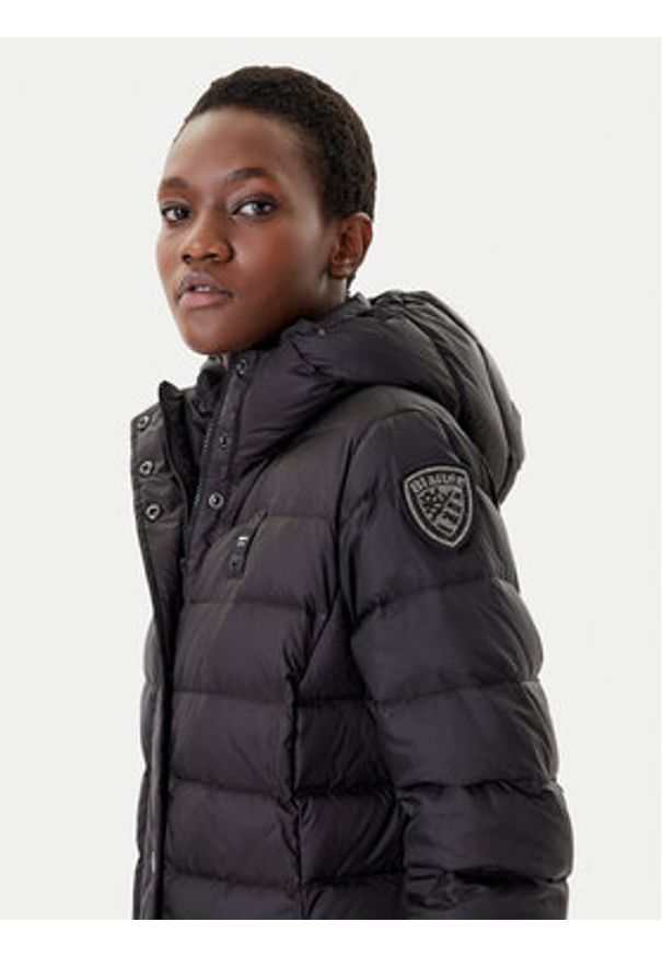 Blauer Kurtka puchowa 25WBLDK03101 Czarny Regular Fit. Kolor: czarny. Materiał: syntetyk
