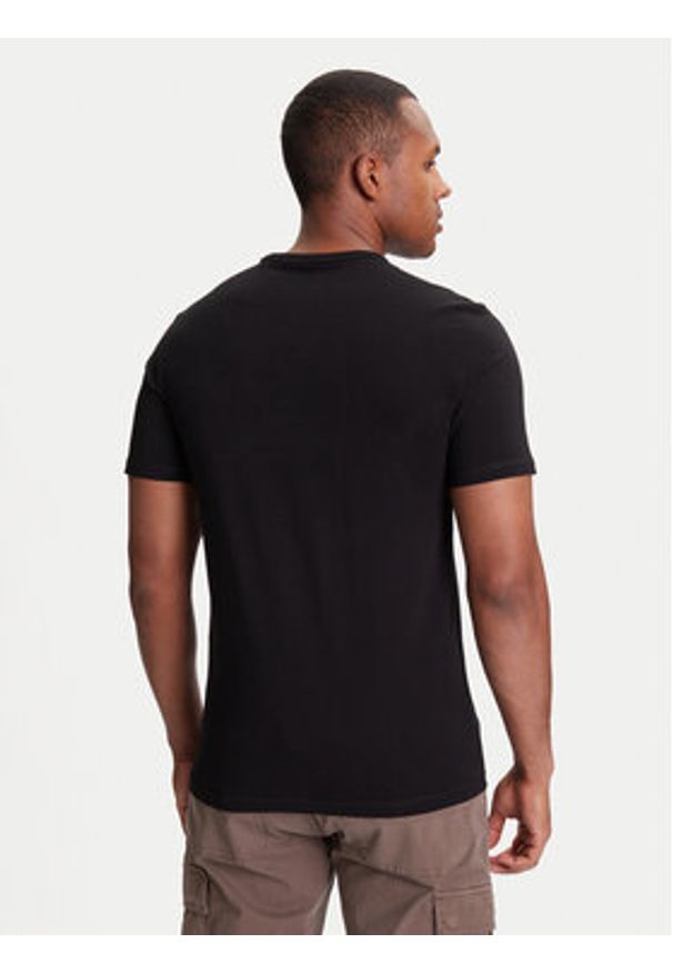 Guess T-Shirt M5YI14 I3Z14 Czarny Regular Fit. Kolor: czarny. Materiał: bawełna