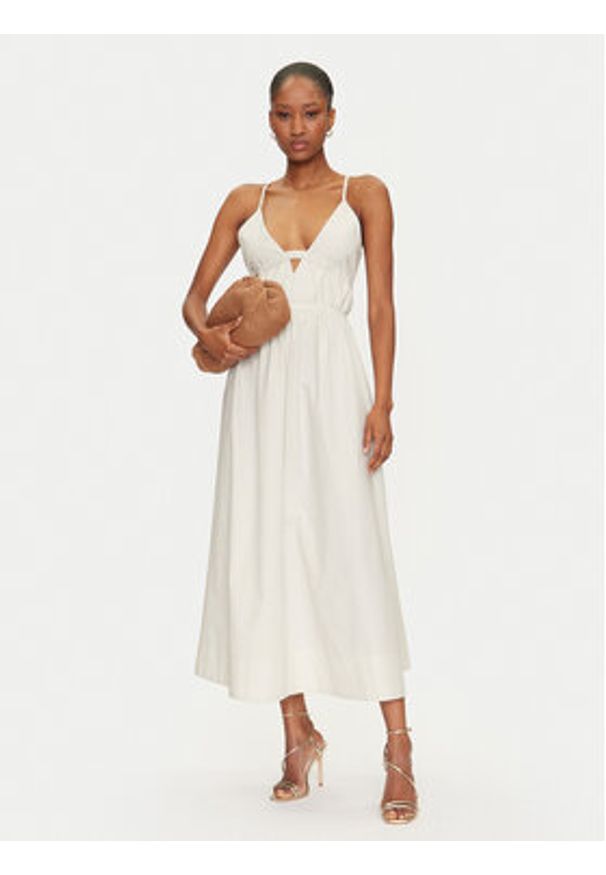 Herskind Sukienka letnia Miranda 5571172 Écru Regular Fit. Materiał: bawełna. Sezon: lato