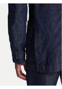 United Colors of Benetton - United Colors Of Benetton Marynarka 20QFUW01X Granatowy Regular Fit. Kolor: niebieski. Materiał: bawełna #4