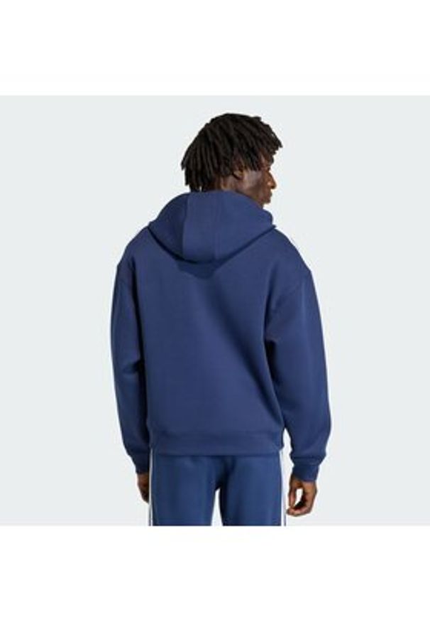 Adidas - adidas Bluza adicolor Spacer KD4086 Granatowy Loose Fit. Okazja: na spacer. Kolor: niebieski. Materiał: bawełna