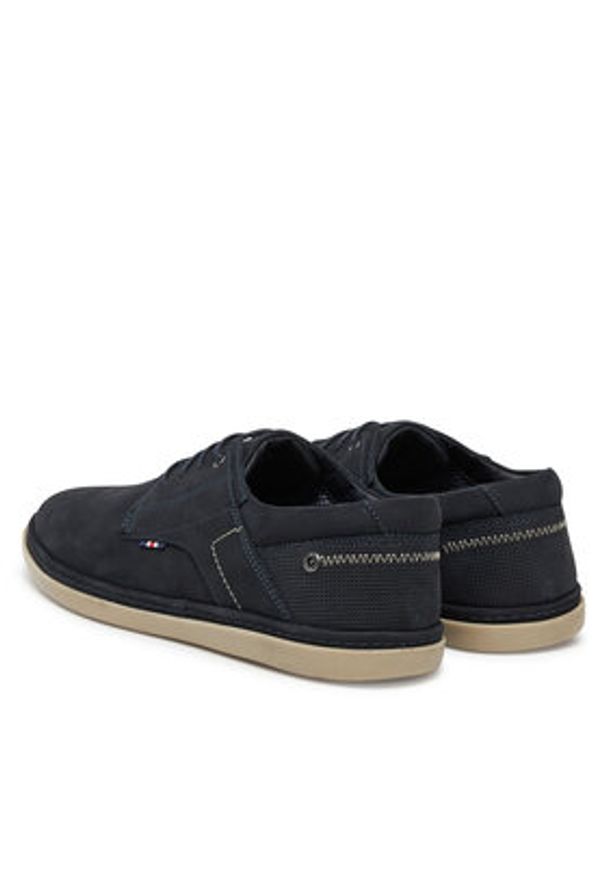 Lasocki Półbuty VITO-25 MB Granatowy. Kolor: niebieski. Materiał: nubuk, skóra