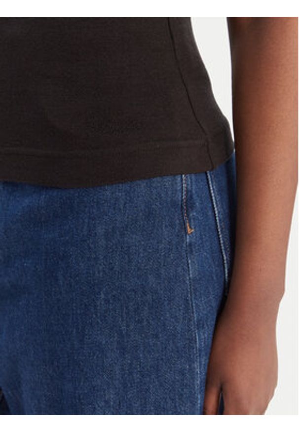 Guess Bluzka W6RP16 KD012 Czarny Regular Fit. Kolor: czarny. Materiał: syntetyk