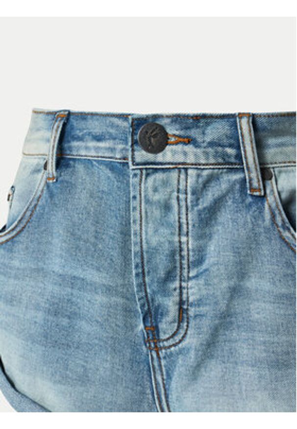 One Teaspoon Szorty jeansowe Bandits 26785 Niebieski Regular Fit. Kolor: niebieski. Materiał: bawełna