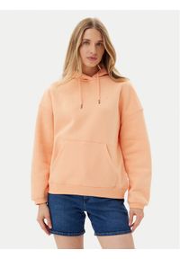 Volcom Bluza Stone Heart Up B4112509 Pomarańczowy Oversize. Kolor: pomarańczowy. Materiał: bawełna
