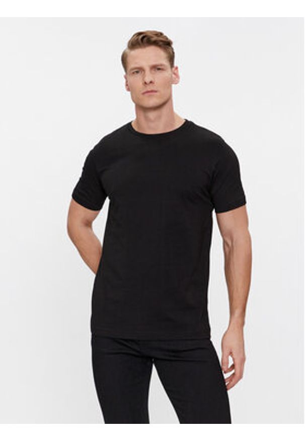 Karl Lagerfeld - KARL LAGERFELD Komplet t-shirtów 765000 500298 Czarny Slim Fit. Typ kołnierza: dekolt w karo. Kolor: czarny. Materiał: bawełna