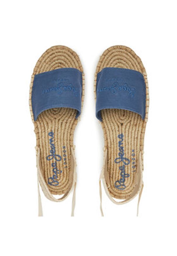 Pepe Jeans Espadryle PLS90684 Niebieski. Kolor: niebieski. Materiał: materiał