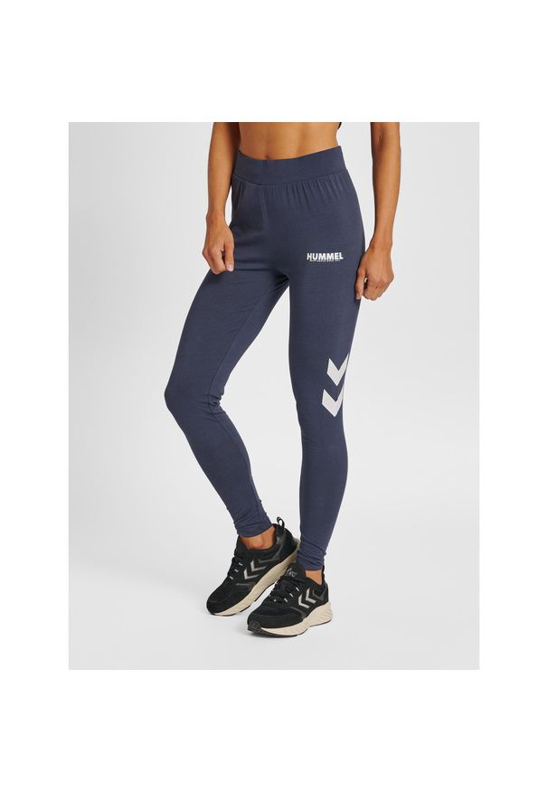 Damskie wysokie legginsy Hummel Legacy. Kolor: zielony, niebieski, wielokolorowy. Sport: fitness