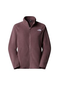 Bluza damska The North Face 100 Glacier Full-Zip Fleece 0A8D2FBQ71 - bordowa. Kolor: czerwony. Materiał: polar, poliester, dzianina. Styl: klasyczny. Sport: narciarstwo