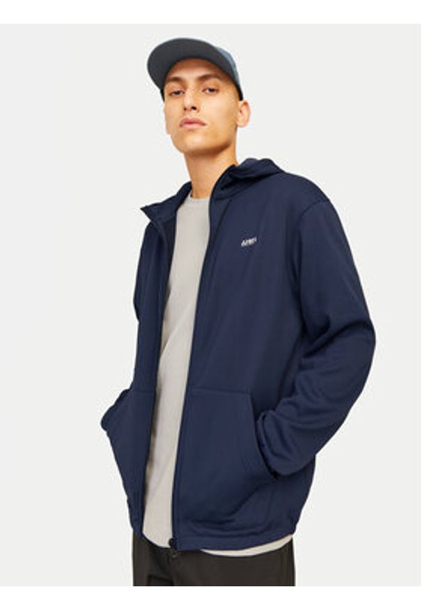 Jack & Jones - Jack&Jones Bluza Basic 12261373 Granatowy Regular Fit. Kolor: niebieski. Materiał: syntetyk