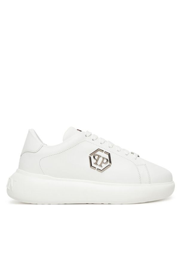 Philipp Plein - PHILIPP PLEIN Sneakersy FAES USC0804 PLE075N Biały. Kolor: biały. Materiał: skóra