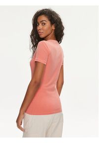 Guess T-Shirt W2YI45 J1314 Koralowy Slim Fit. Kolor: pomarańczowy. Materiał: bawełna #2