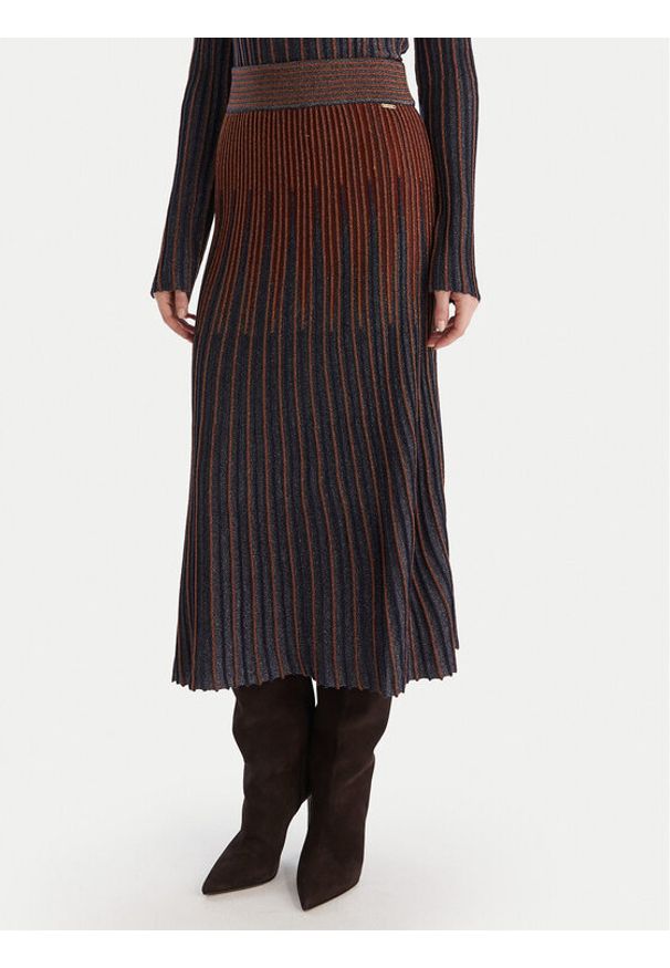 Fracomina Spódnica midi FS25WG4002K558Q7 Kolorowy Regular Fit. Materiał: syntetyk. Wzór: kolorowy