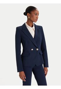Rinascimento Marynarka CFC0126221003 Granatowy Slim Fit. Kolor: niebieski. Materiał: syntetyk