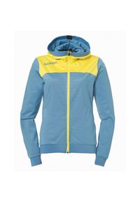 KEMPA - Kurtka z kapturem Kempa Femme Emotion 2.0. Typ kołnierza: kaptur. Kolor: wielokolorowy, niebieski, żółty. Sport: piłka ręczna #1