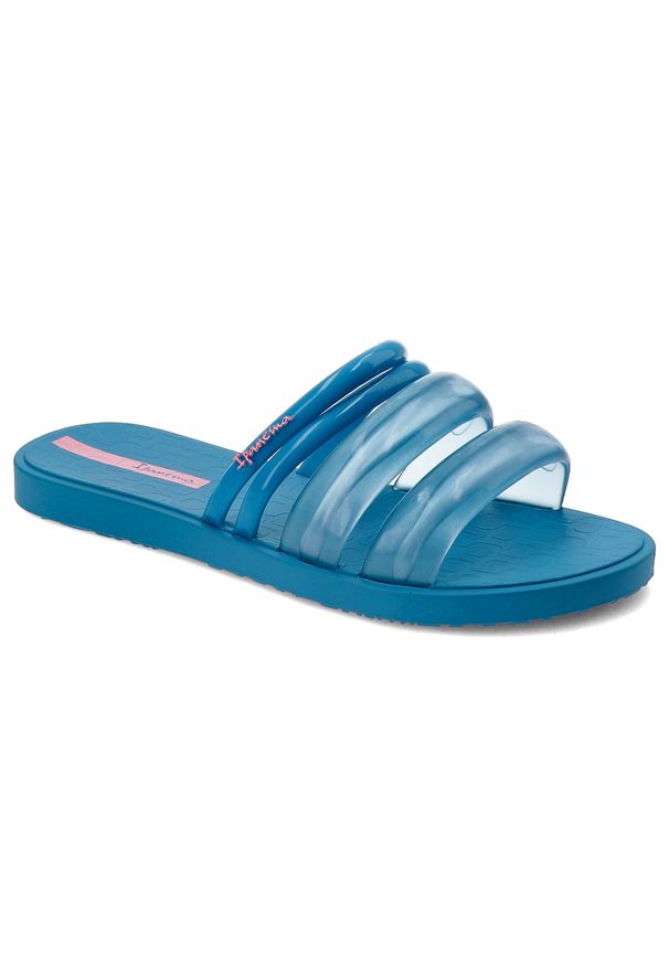 Niebieskie Klapki Ipanema Modne Obuwie Damskie. Okazja: na co dzień, na plażę, na spacer. Kolor: niebieski. Sezon: lato. Styl: casual, elegancki